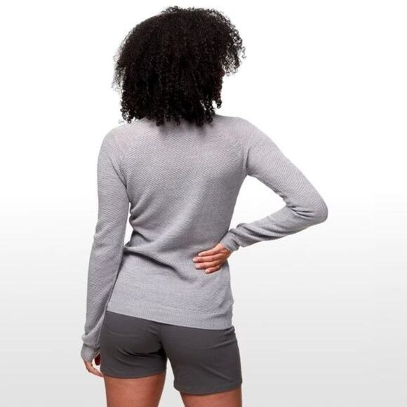 Bjorn Daehlie Womens Half Zip Thermal Sweatshirt size S Grey Wool Blend - Picture 4 of 13